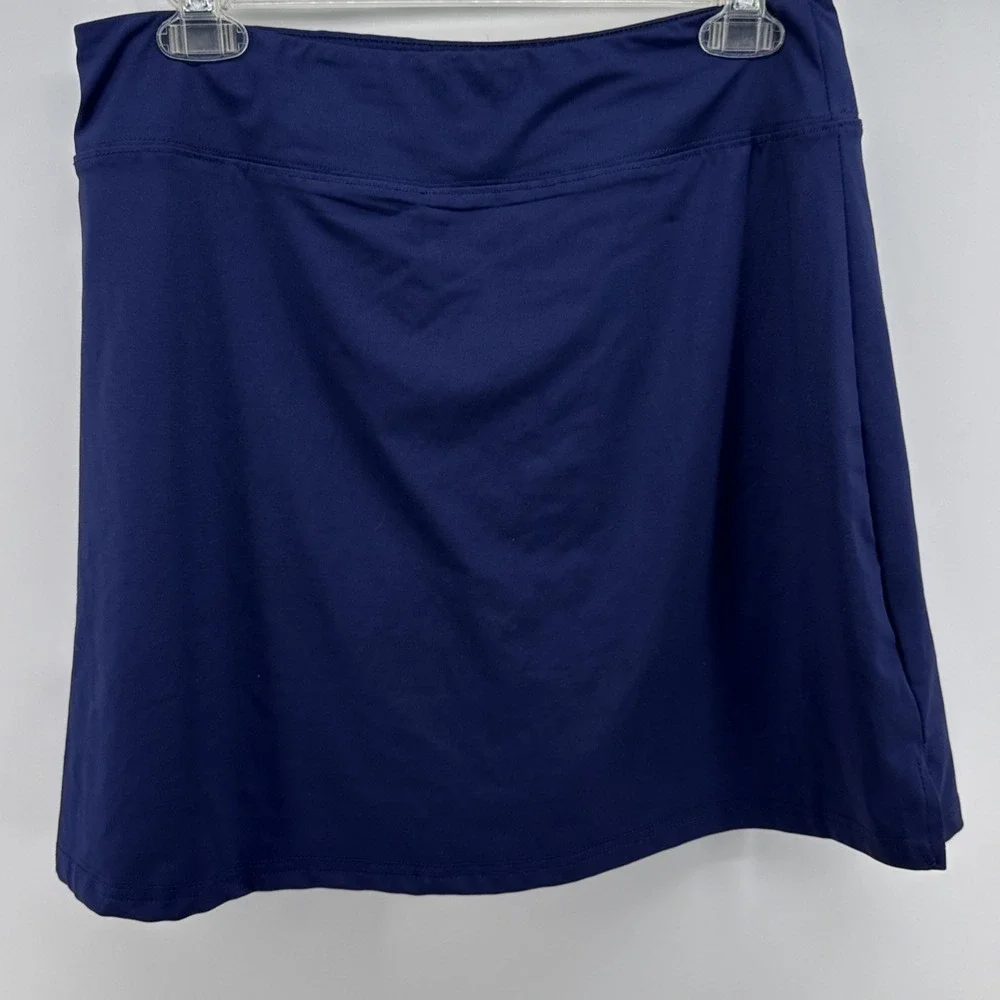 Ekouaer Women's blue‎ skort skirt golf skirt Size L